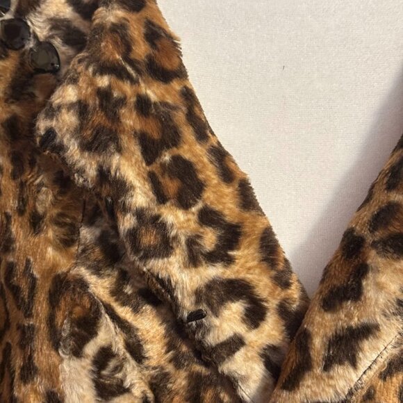 VICTOR ALFARO Leopard Print with 3/4 Sleeve Crop Jacket - Size 20W - Picture 13 of 16